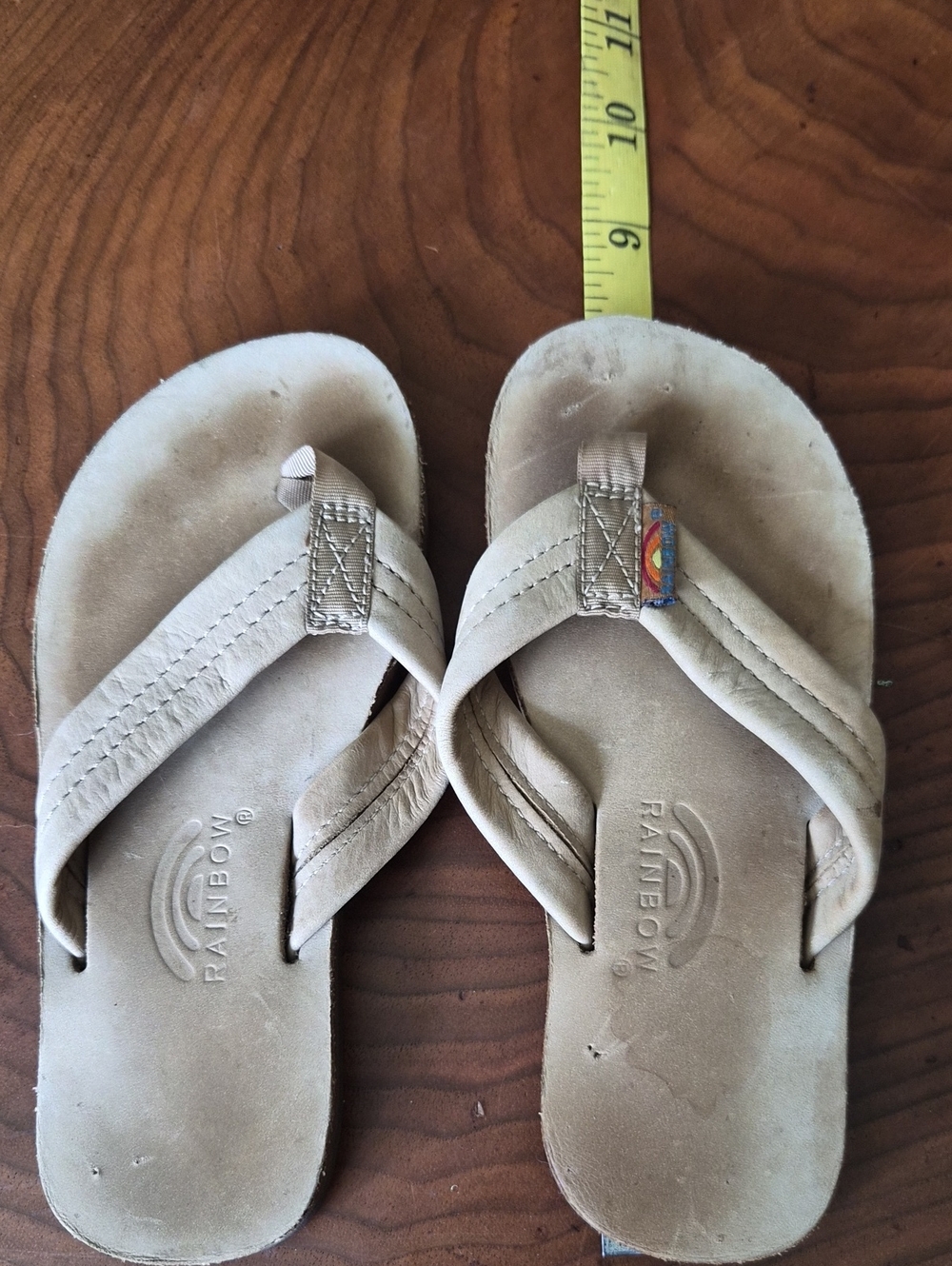 Rainbow Kids Beige/Tan Flip Flop Sandals